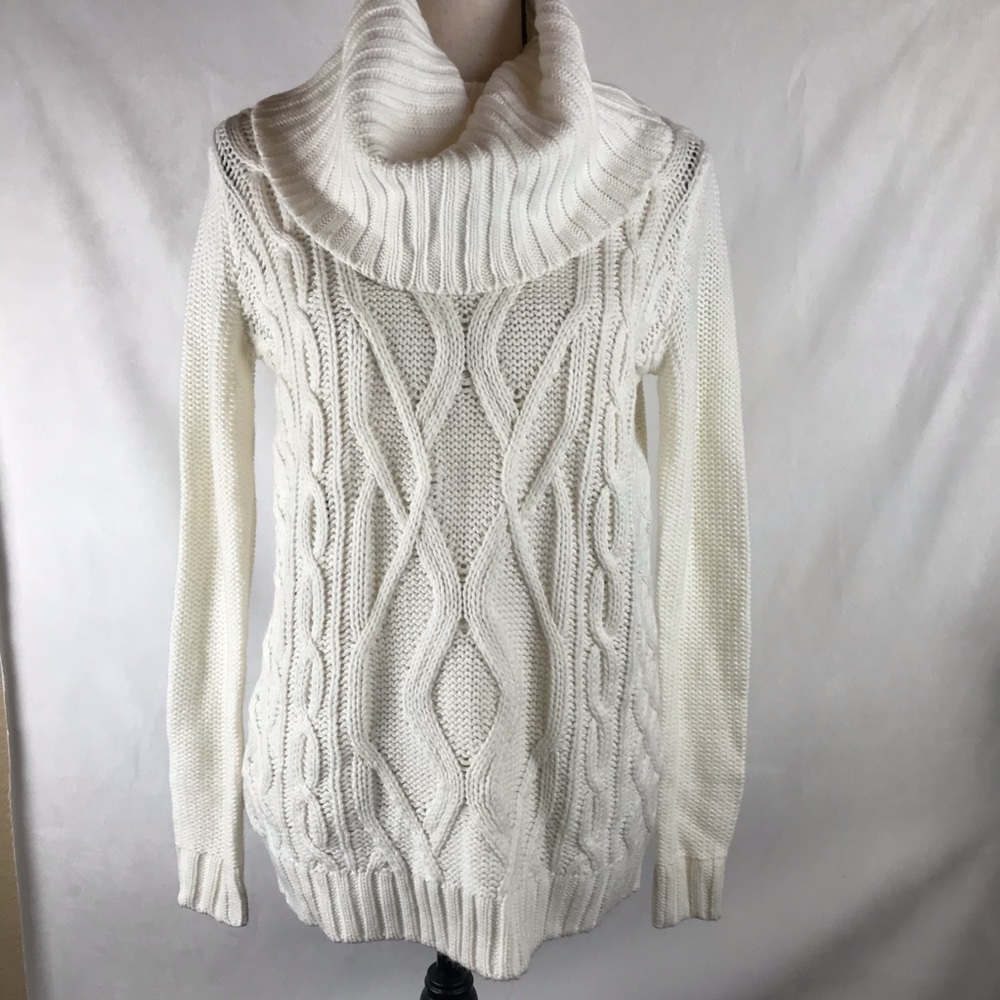 Forever 21 | Cowl Neck Sweater Ivory Small - Picture 1 of 8